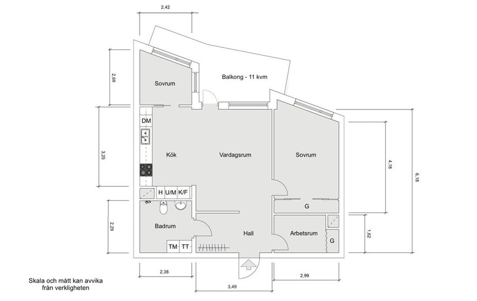 Bostadsrätt, Henriksdalsallén 24a, Hammarby Sjöstad, Stockholm