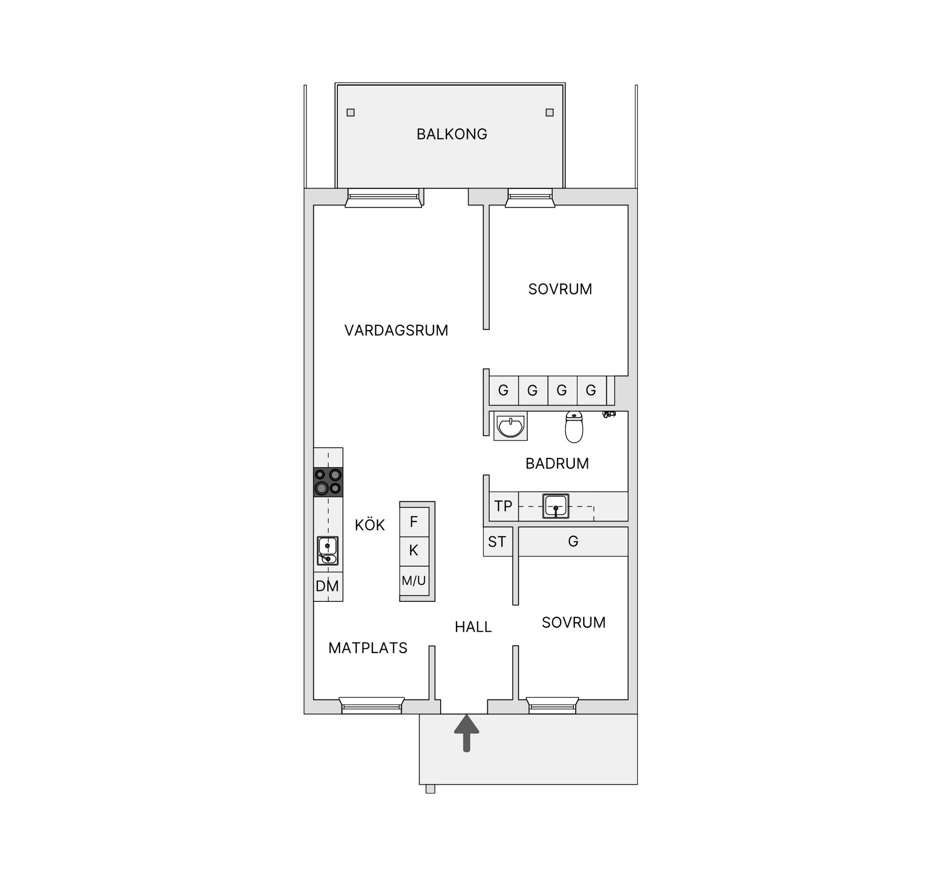 Bostadsrätt, Brännerigatan 5D, Centrum, Värnamo