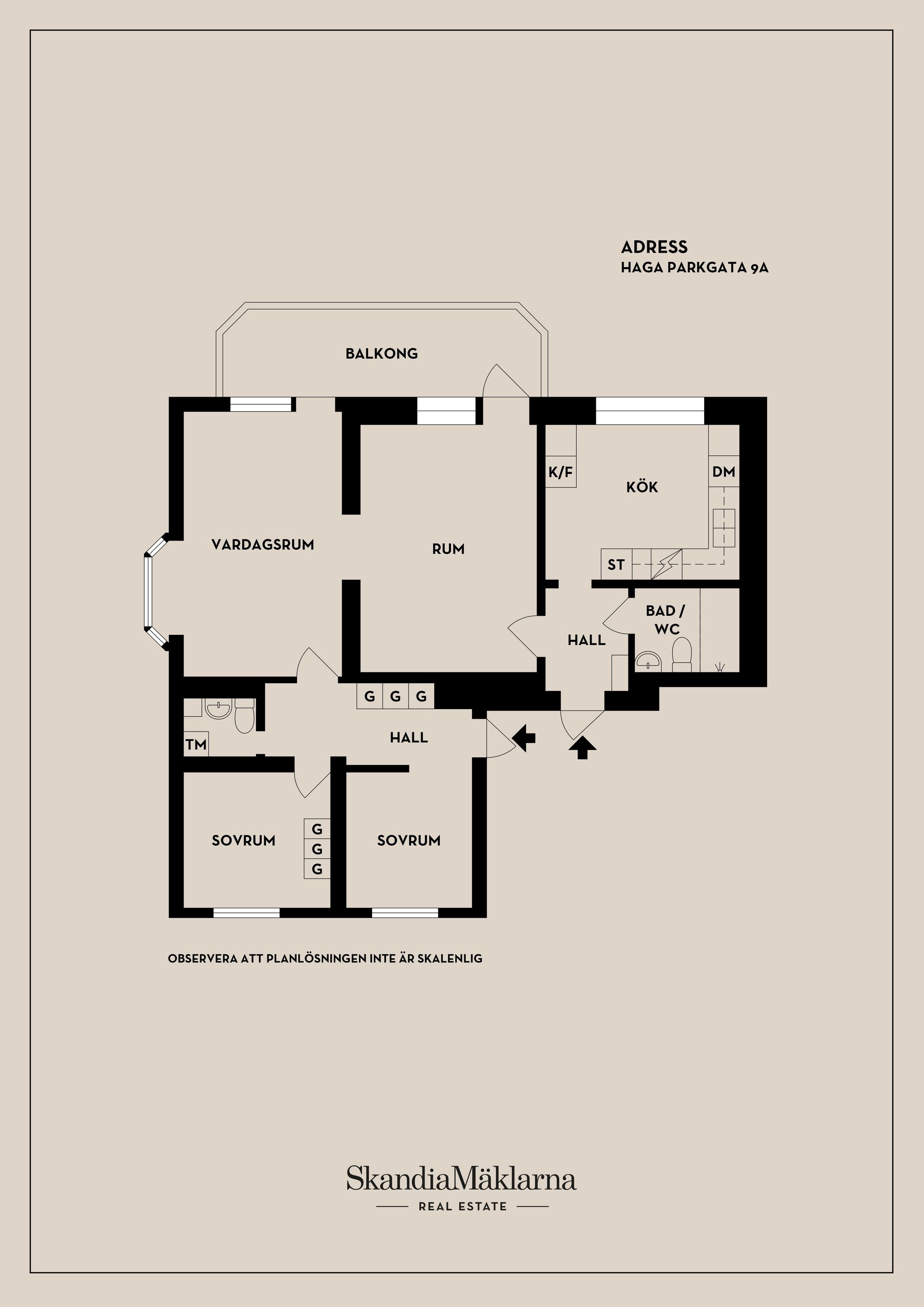 Bostadsrätt, Haga parkgata 9A, Haga, Västerås