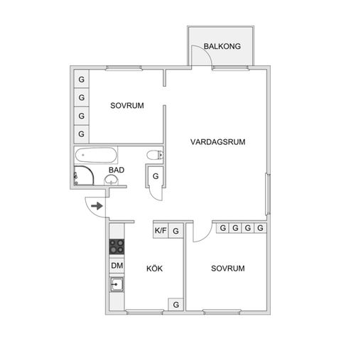 Bostadsrätt, Ågårdsvägen 26, Centralt, Ljungby