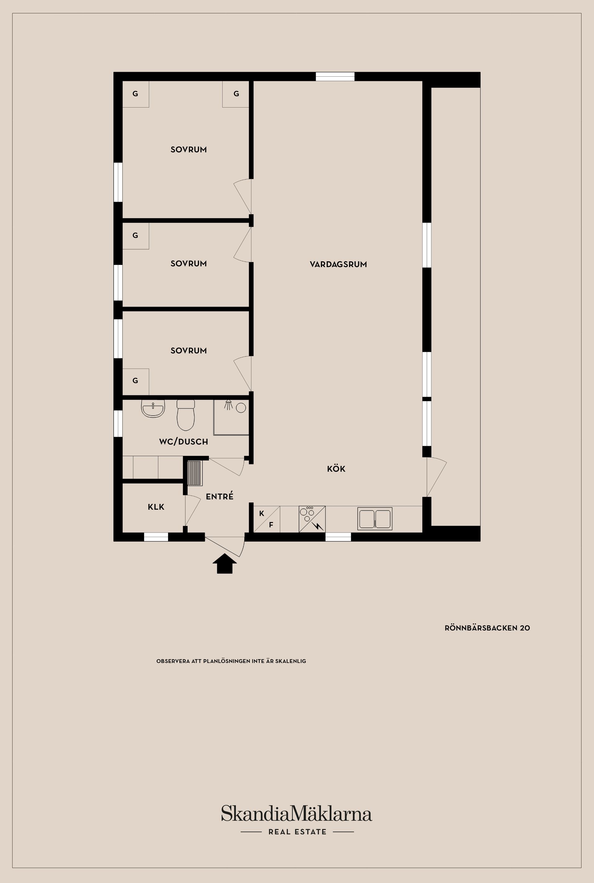Villa, Rönnbärsbacken 20, Ljung fritidsområde, Klippan