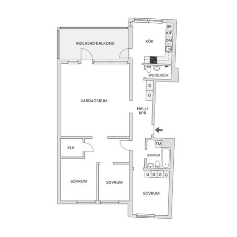 Bostadsrätt, Larsbergsvägen 59, Larsberg, Lidingö