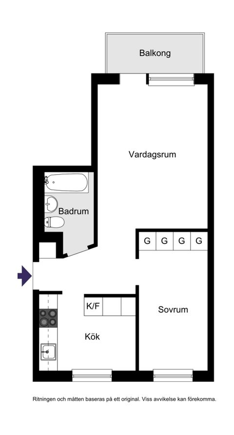 Bostadsrätt, Sannadalsvägen 24, vån 3/3, Gröndal, Stockholm