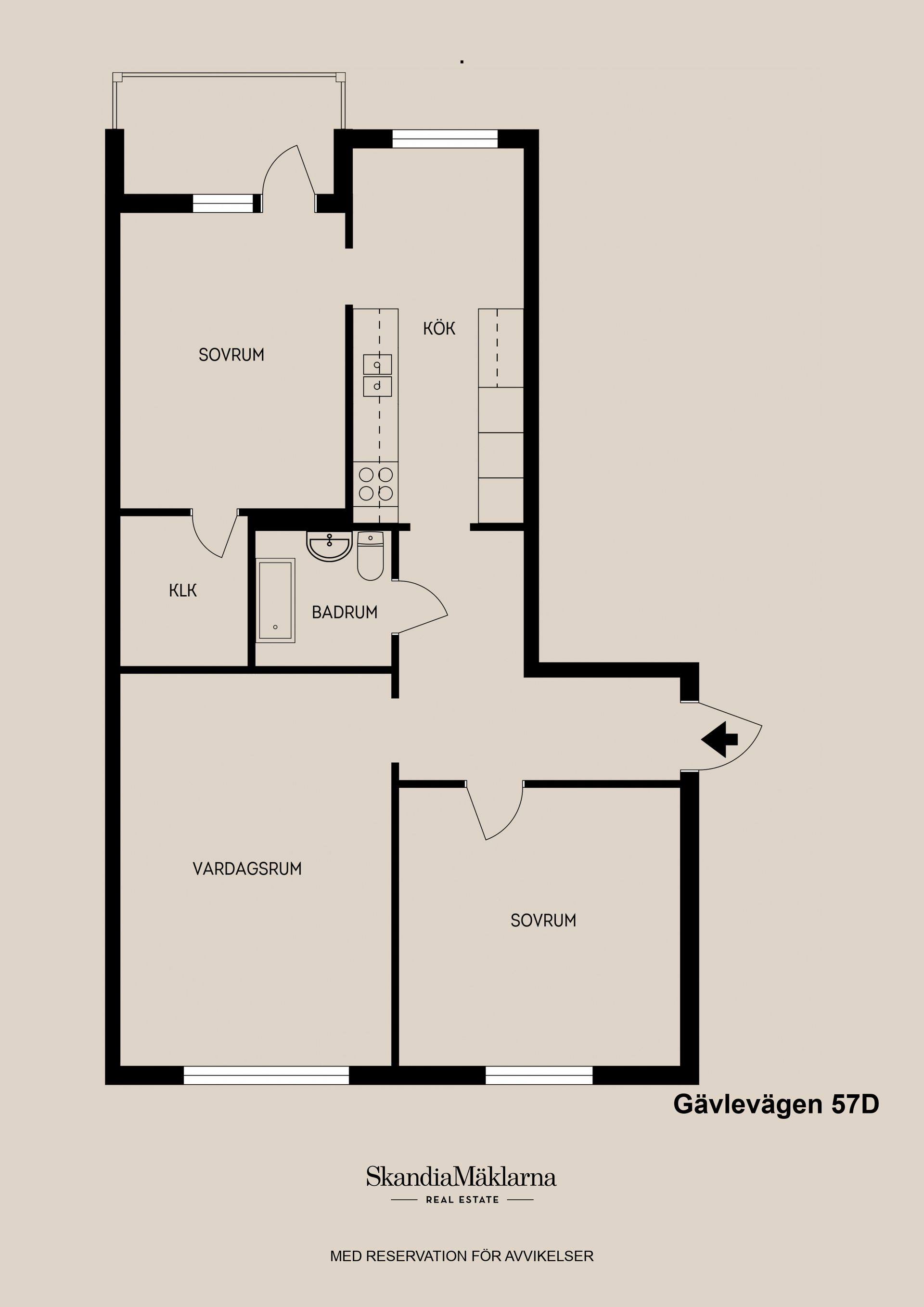 Bostadsrätt, Gävlevägen 57D, Centralt, Sandviken