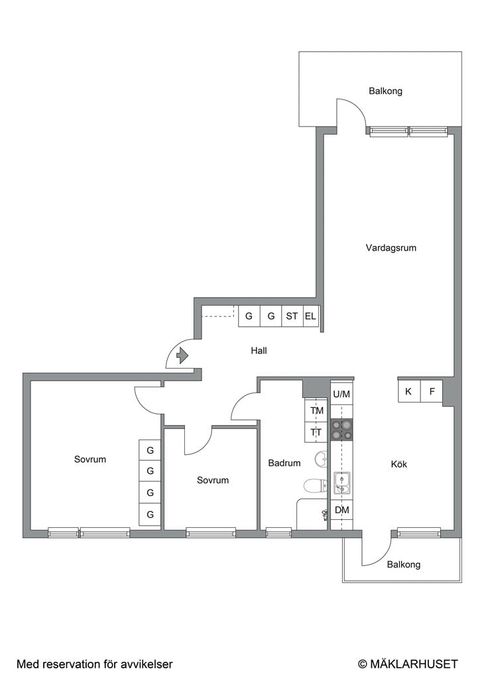 Bostadsrätt, Alpvägen 27, Mariehäll, Stockholm