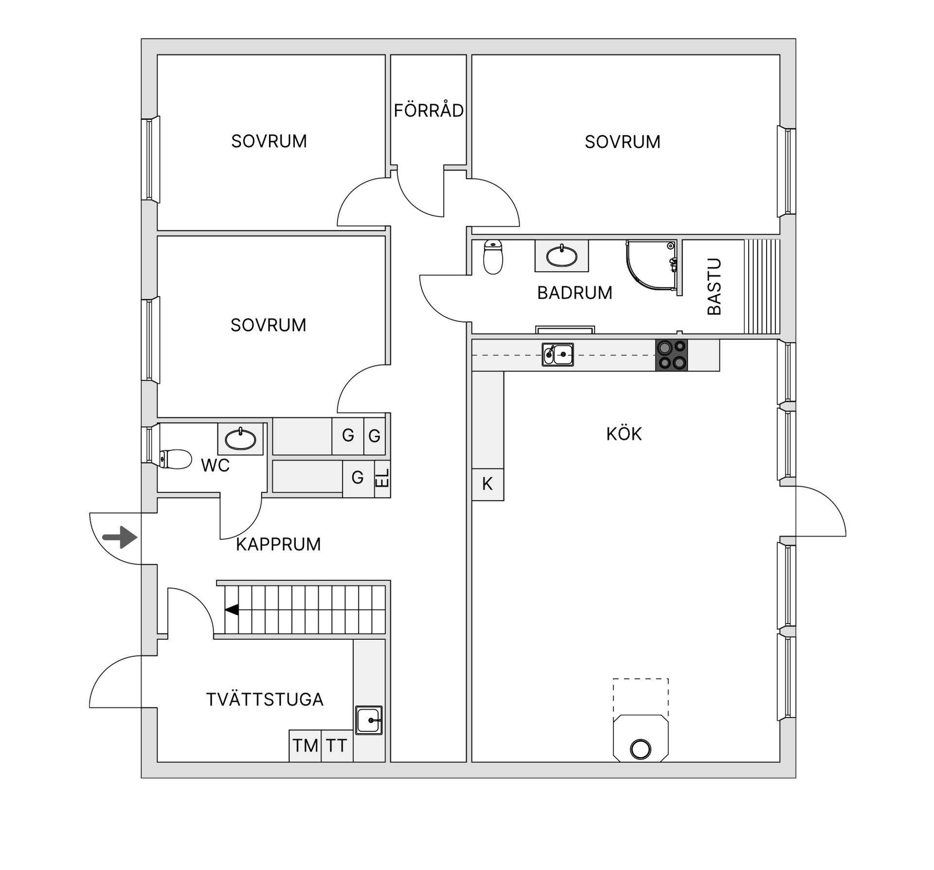 Villa, Floravägen 61, Morön, Skellefteå
