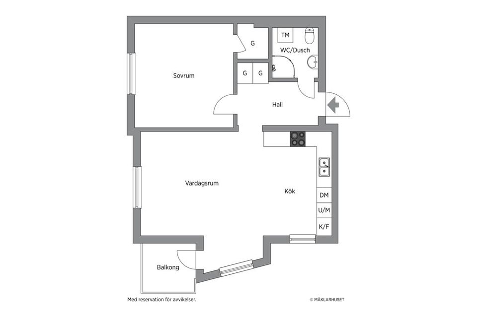Bostadsrätt, Nanolfsvägen 16b, Centralt, Finspång