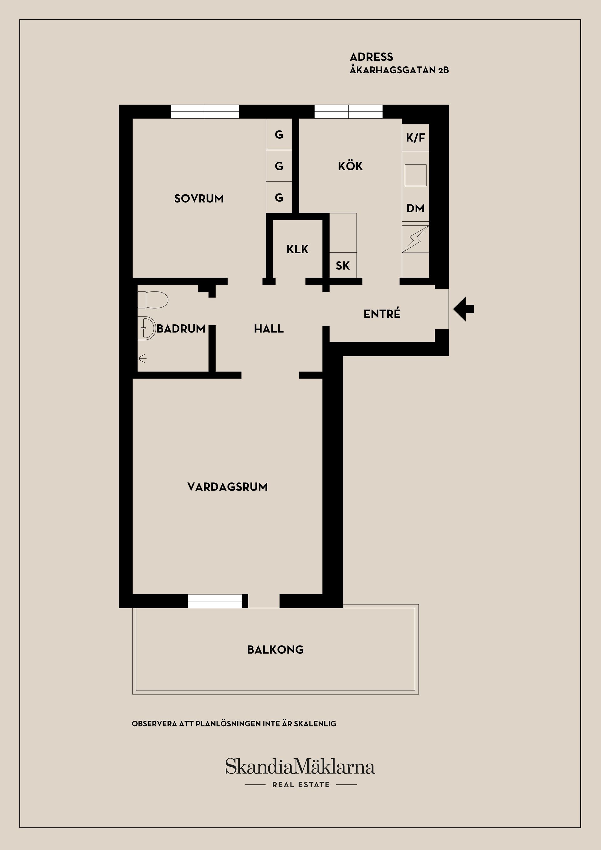 Bostadsrätt, Åkarhagsgatan 2B, Haga, Västerås