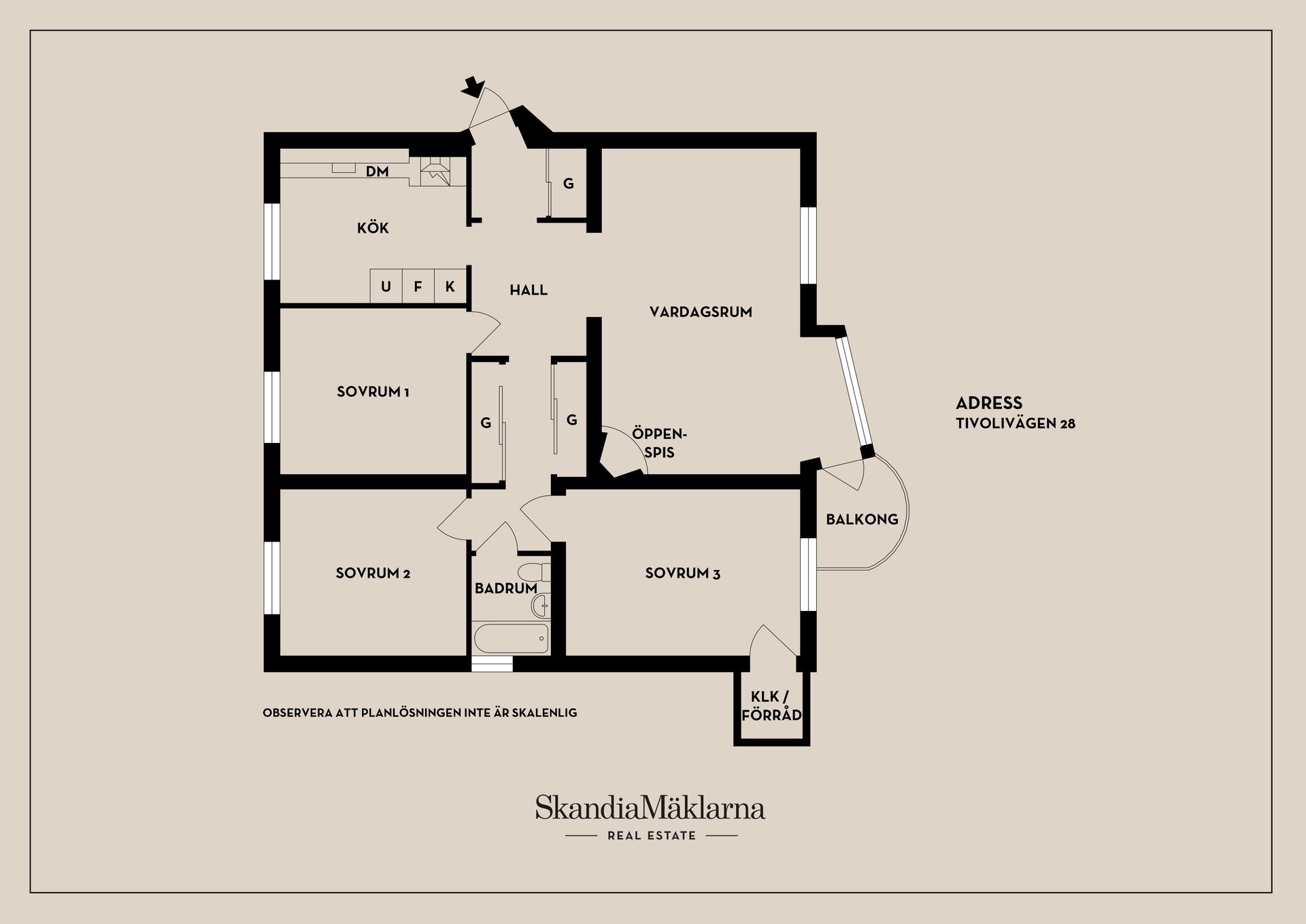 Bostadsrätt, Tivolivägen 28, Centralt, Sundsvall