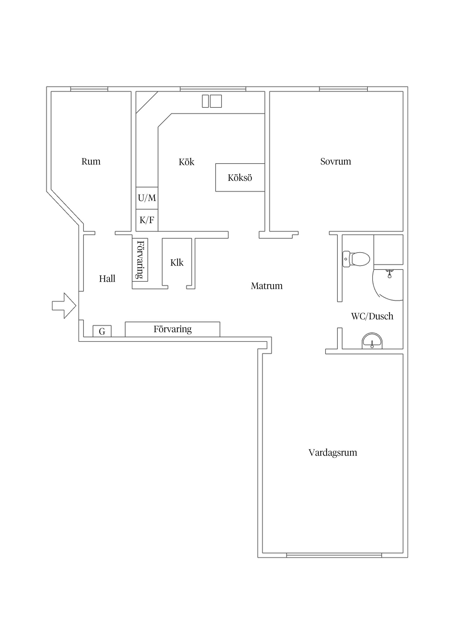 Bostadsrätt, Börjegatan 1B, Främre Luthagen, Uppsala
