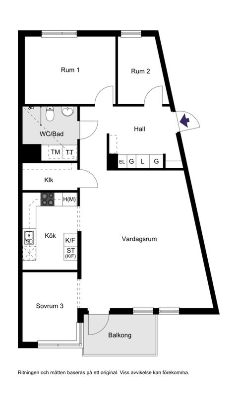 Bostadsrätt, Vingårdsgatan 2, 3 tr!, Liljeholmskajen, Stockholm
