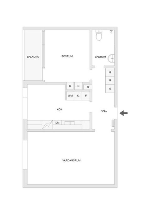 Bostadsrätt, Bangatan 39C, Nordanby, Västerås
