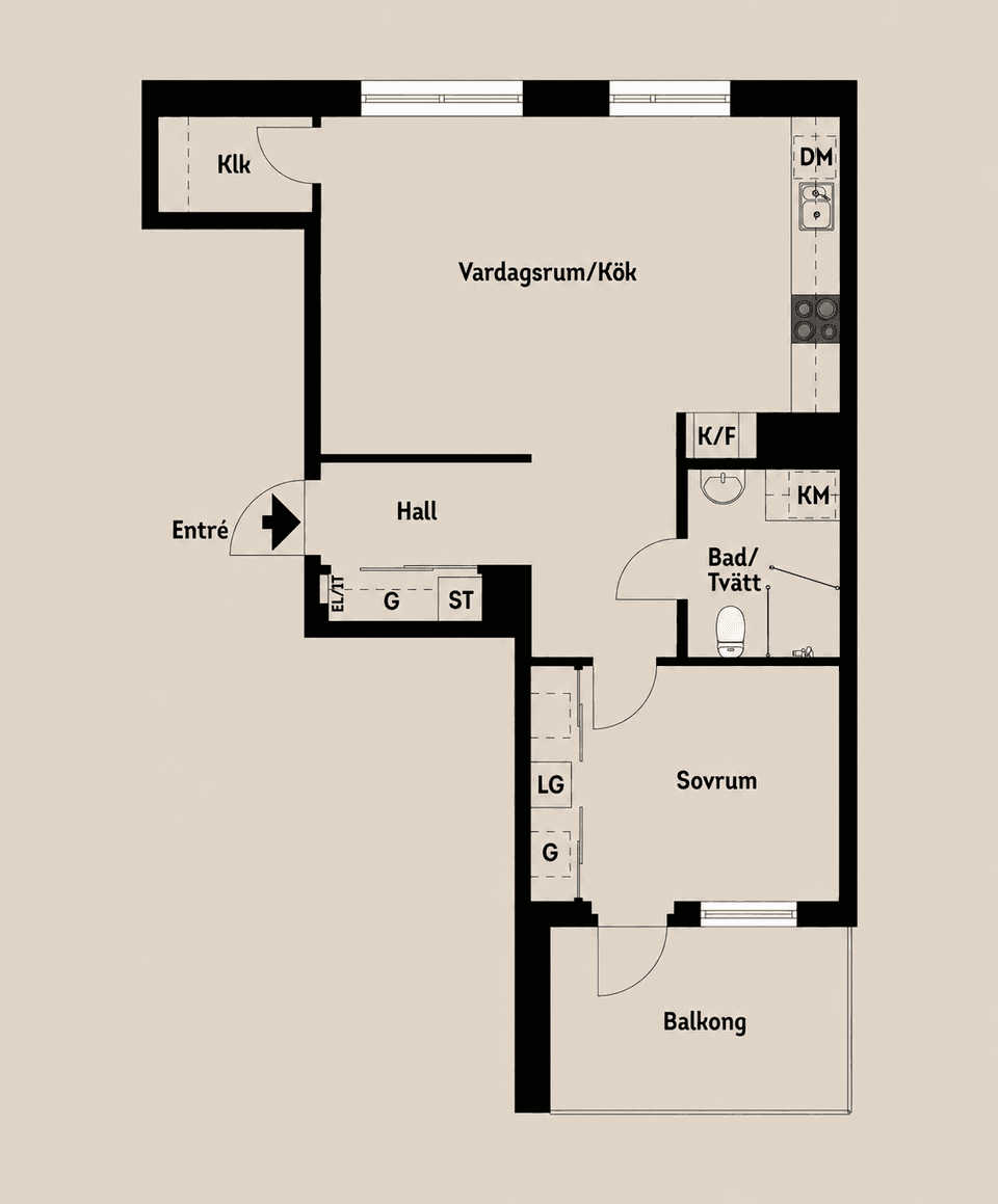Bostadsrätt, Inlandsgatan 9, Kongahälla, Kungälv