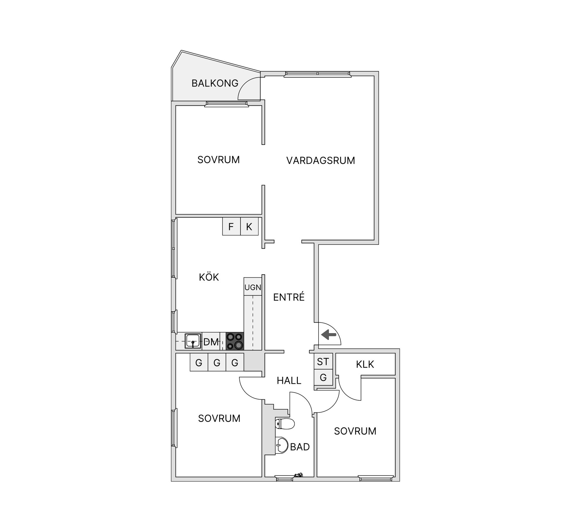 Bostadsrätt, Gethornskroken 11A, Hässleholm - Väster, Hässleholm