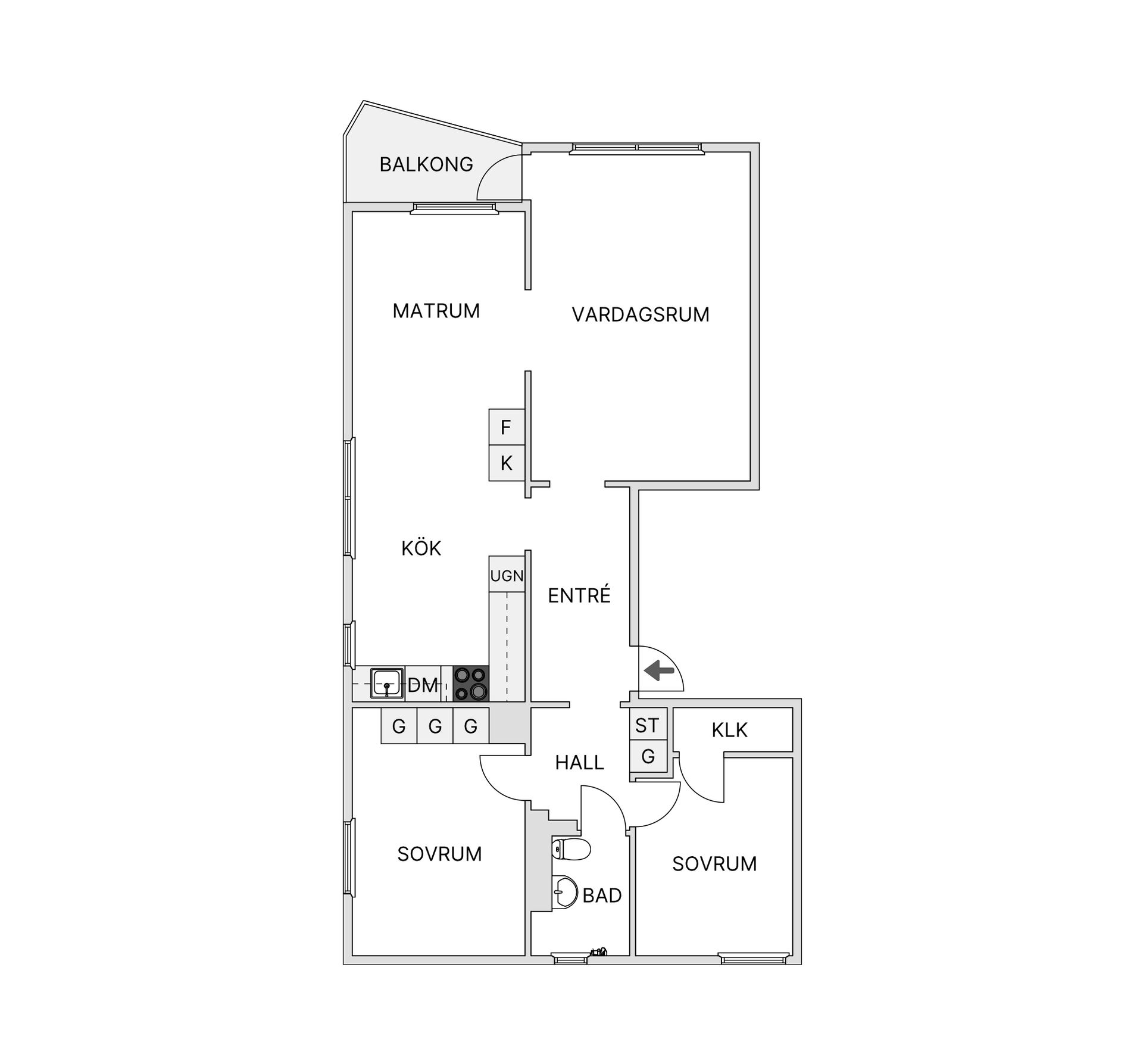 Bostadsrätt, Gethornskroken 11A, Hässleholm - Väster, Hässleholm