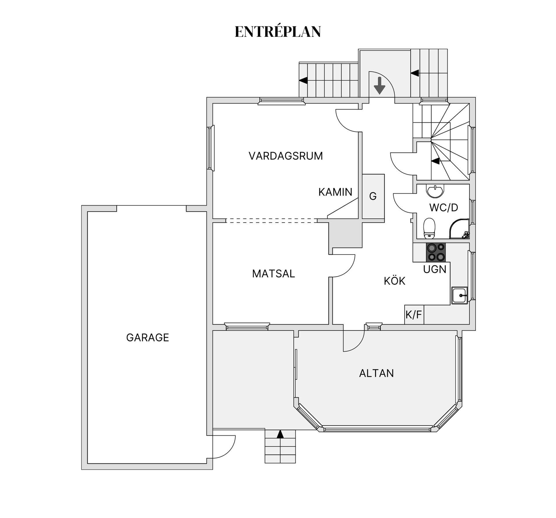 Villa, Mellangatan 5, Mossle, Värnamo