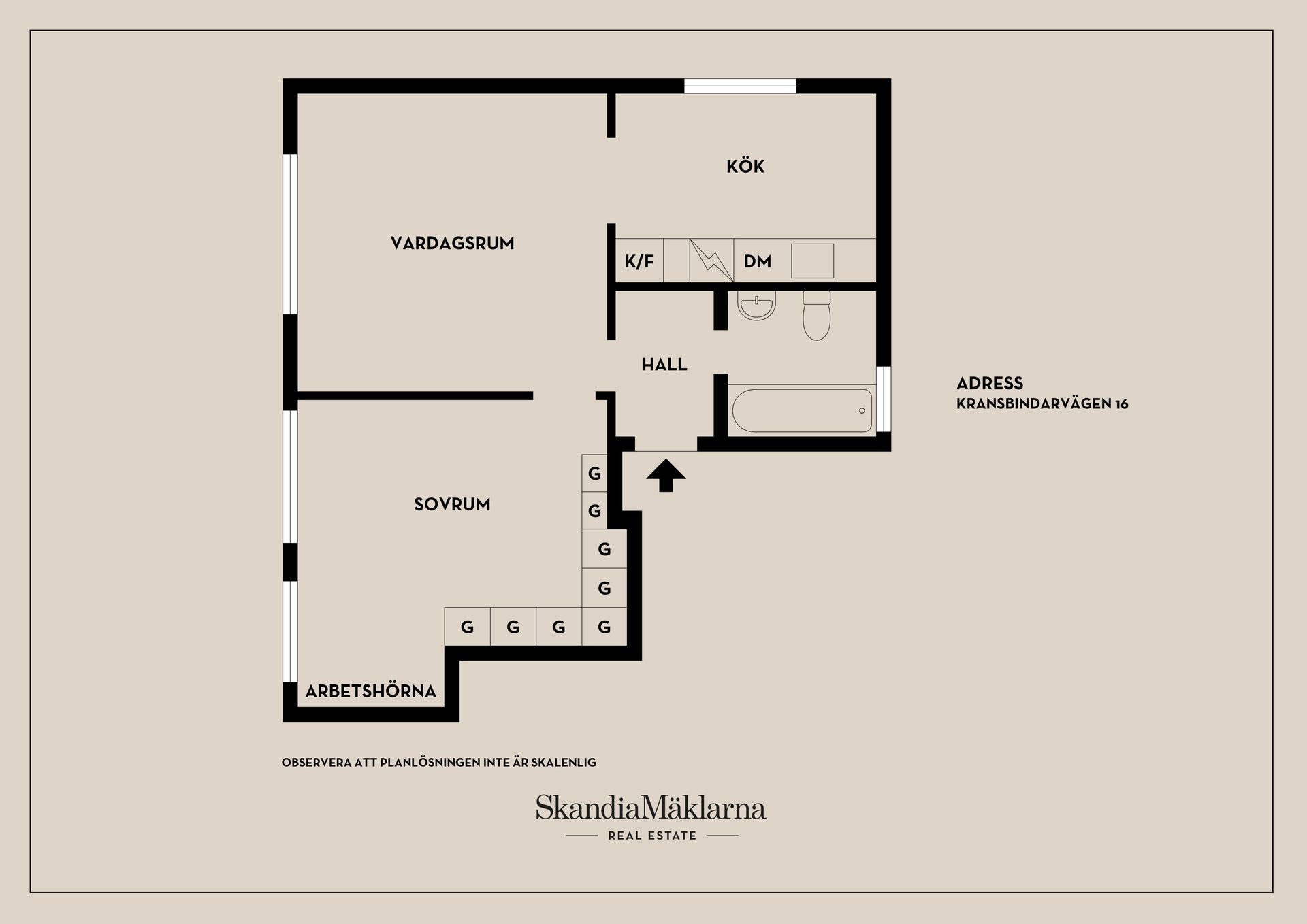 Bostadsrätt, Kransbindarvägen 16, Midsommarkransen, Stockholm