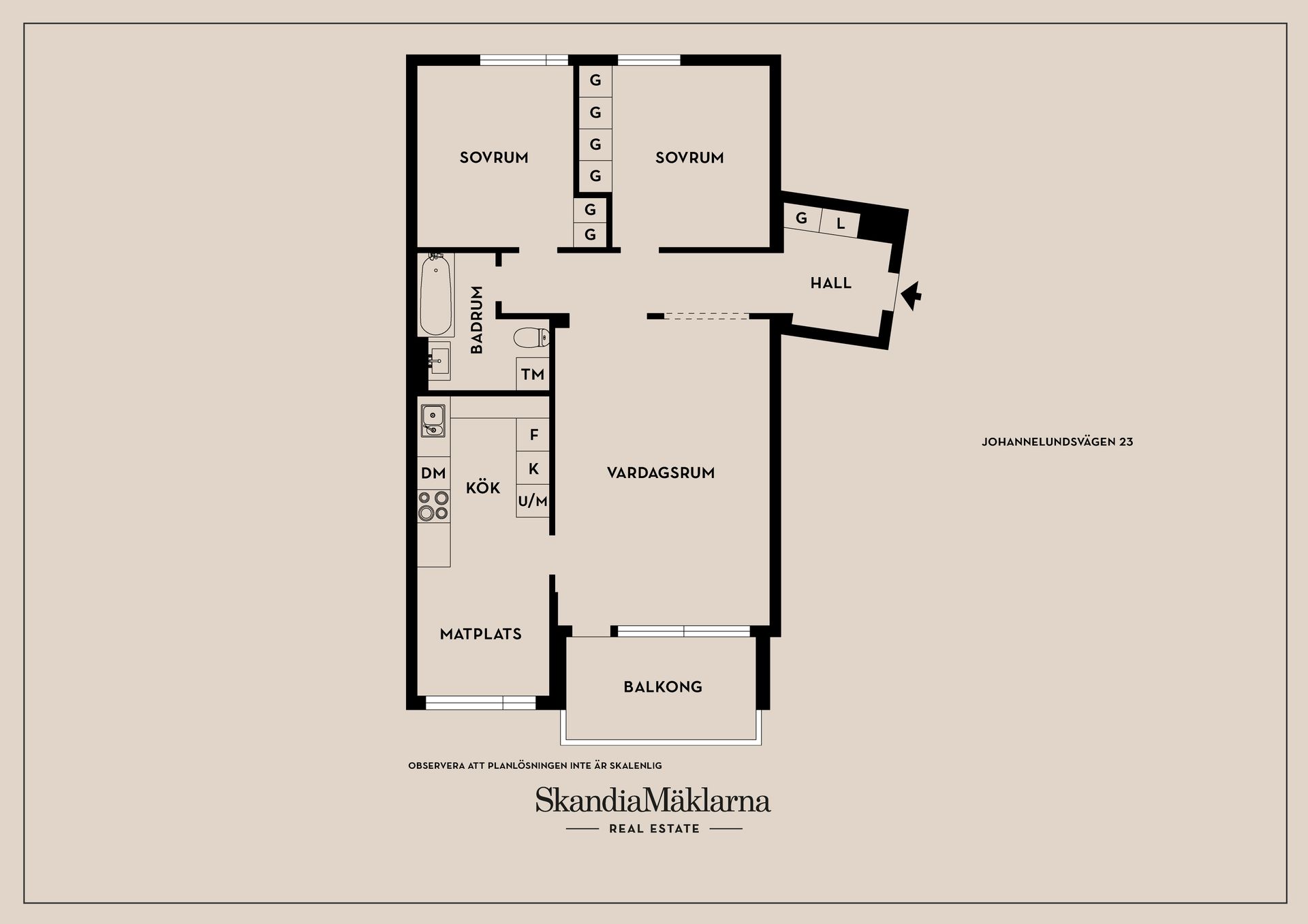 Bostadsrätt, Johannelundsvägen 23, Johannelund, Linköping
