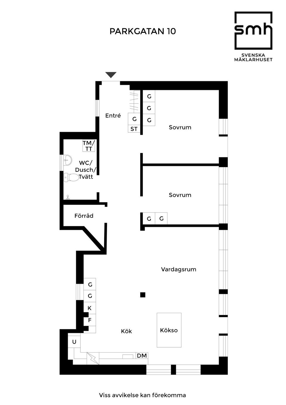 Bostadsrätt, Parkgatan 10, Centrum, Landskrona