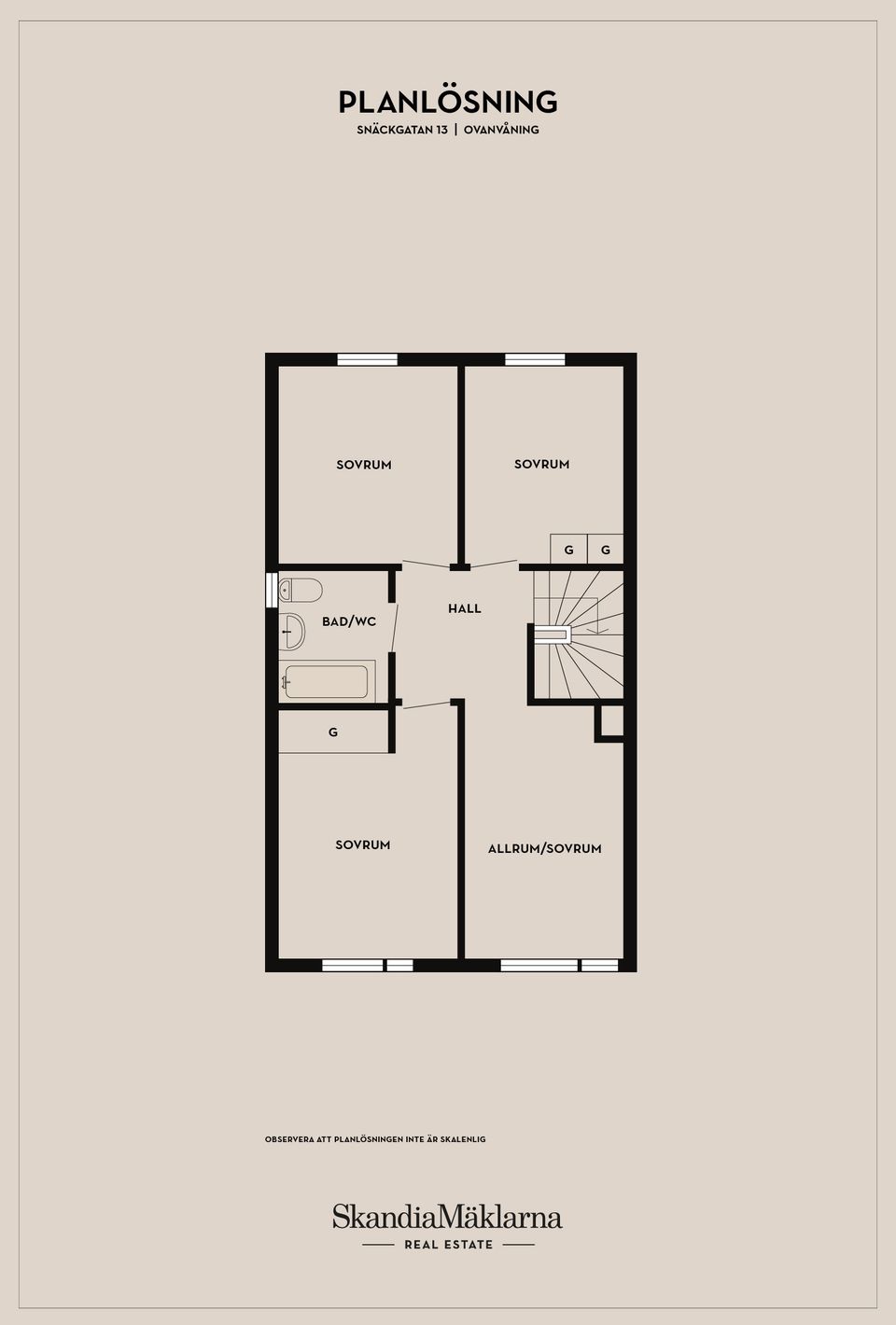 Radhus, Snäckgatan 13, Nybrostrand, Ystad