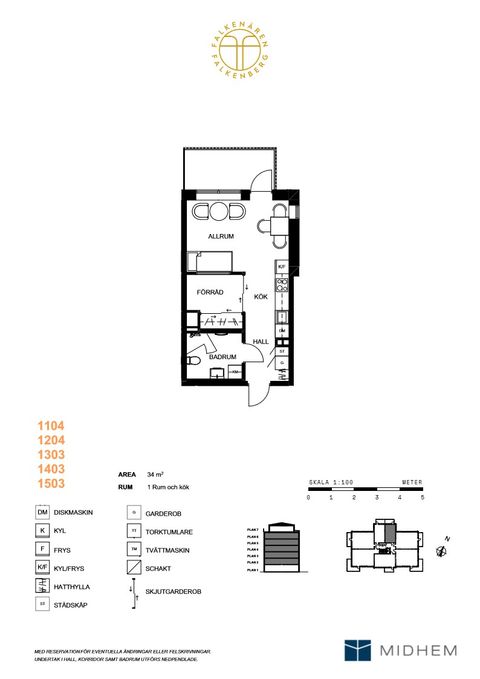 Bostadsrätt, Allévägen 31, 1303, Herting, Falkenberg