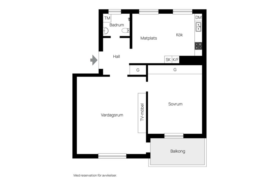Bostadsrätt, Ugglevägen 1B, Ekängen, Nacka