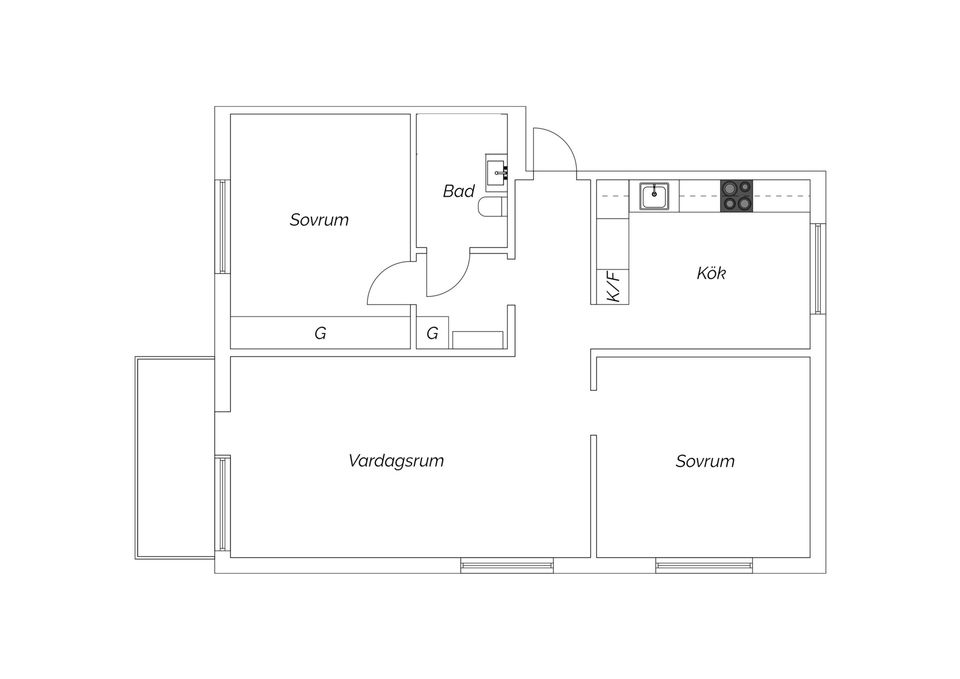 Bostadsrätt, Västra Ringvägen 66, Hälletorp, Härnösand