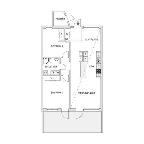 Bostadsrätt, Hjovägen 27E, Kyrkeryd, Habo