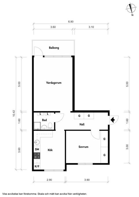 Bostadsrätt, Tvillinggatan 5A, Jungfruplatsen, Mölndal