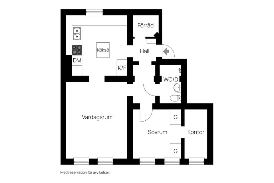 Bostadsrätt, Stengränd 5, Södermalm, Sundsvall