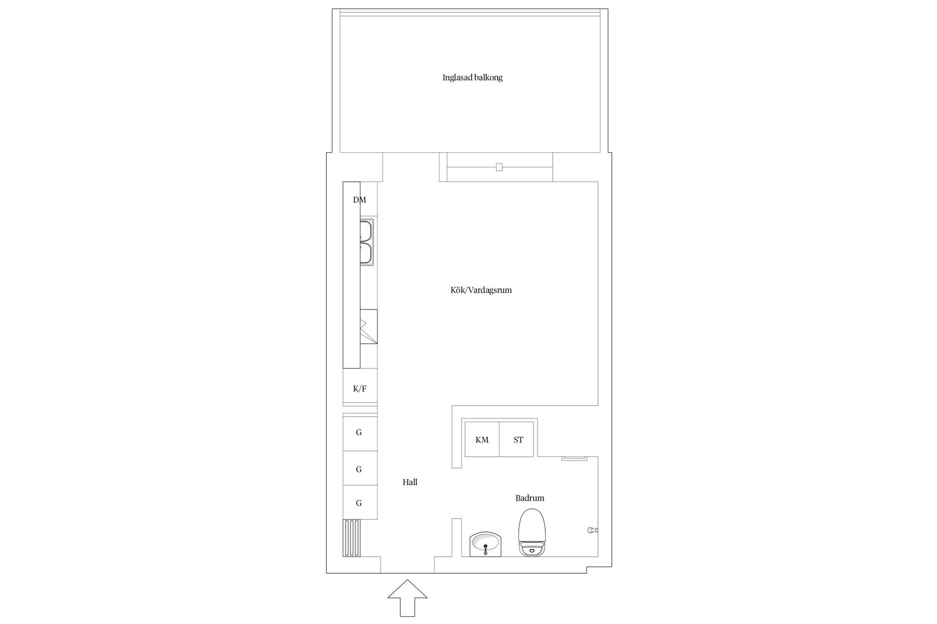 Bostadsrätt, Södra vägen 44, Söder, Varberg