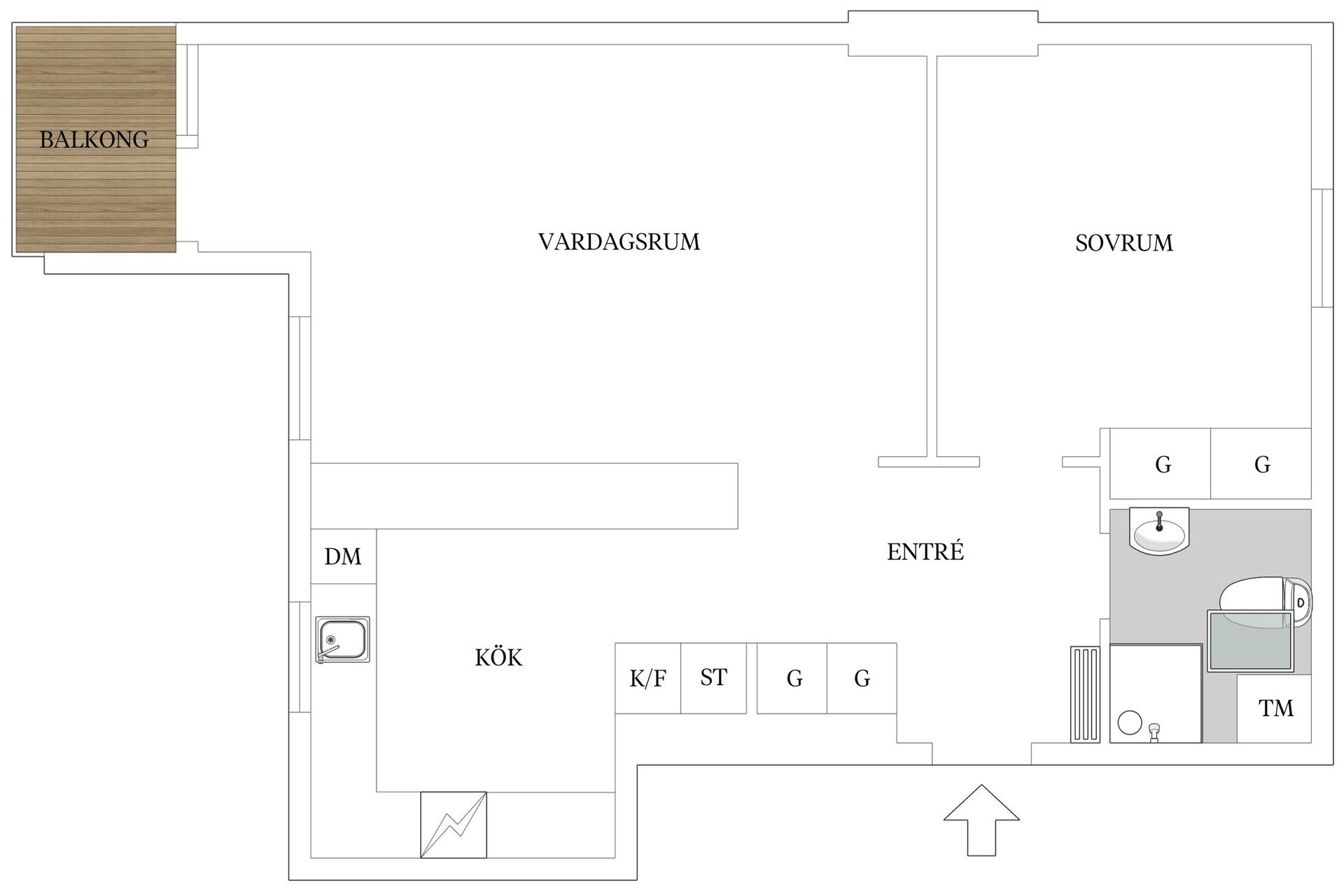 Bostadsrätt, Västra Bernadottesgatan 23C, Limhamn, Malmö
