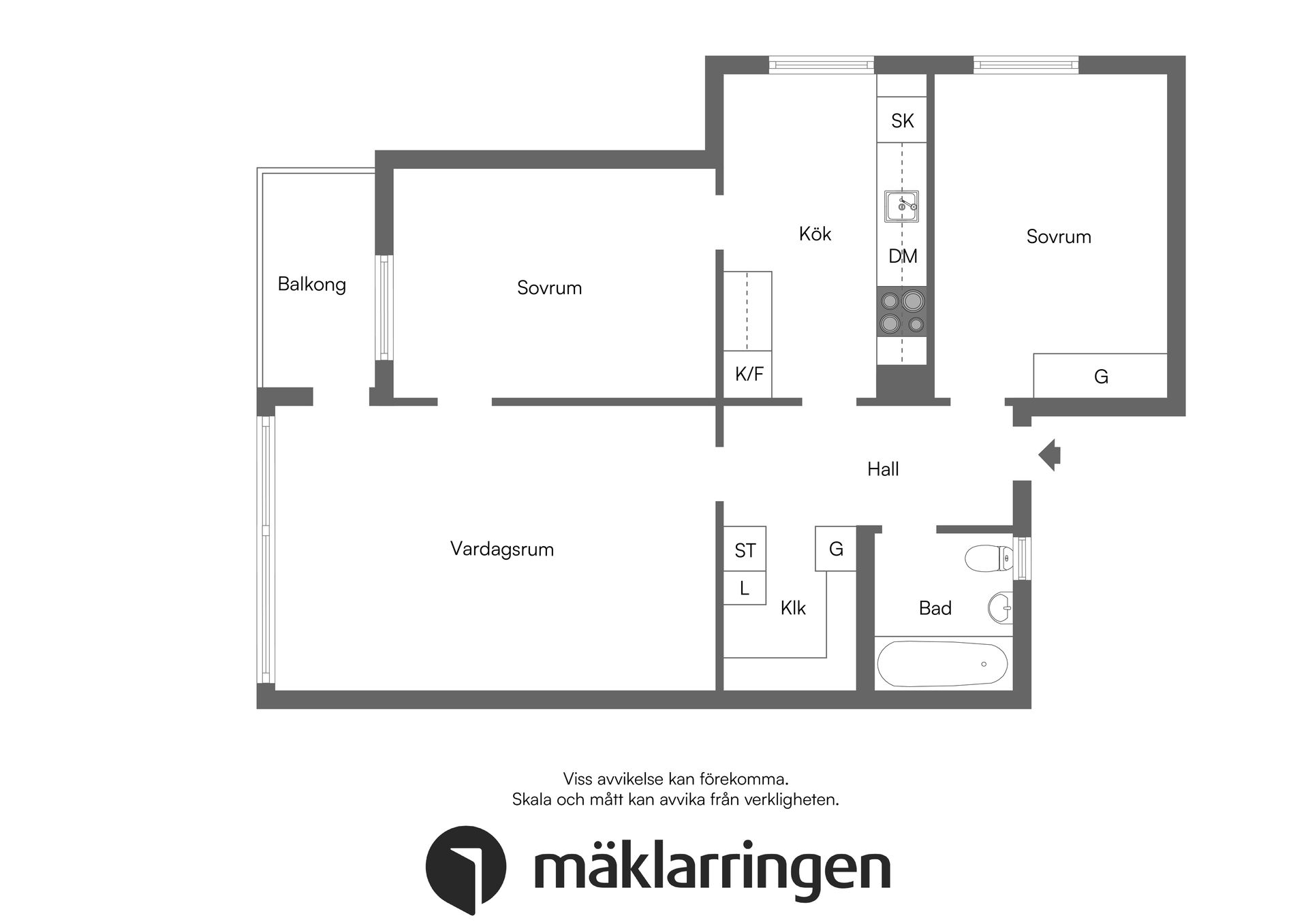 Bostadsrätt, Mirabellbacken 11, 3tr, Hässelby Strand, Stockholm