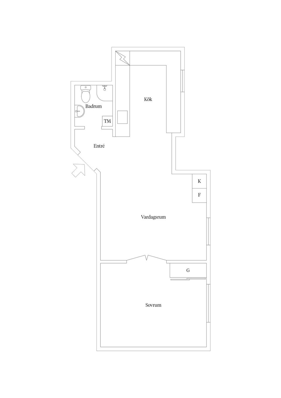 Bostadsrätt, Fredriksskansgatan 9, Fredriksskans, Kalmar