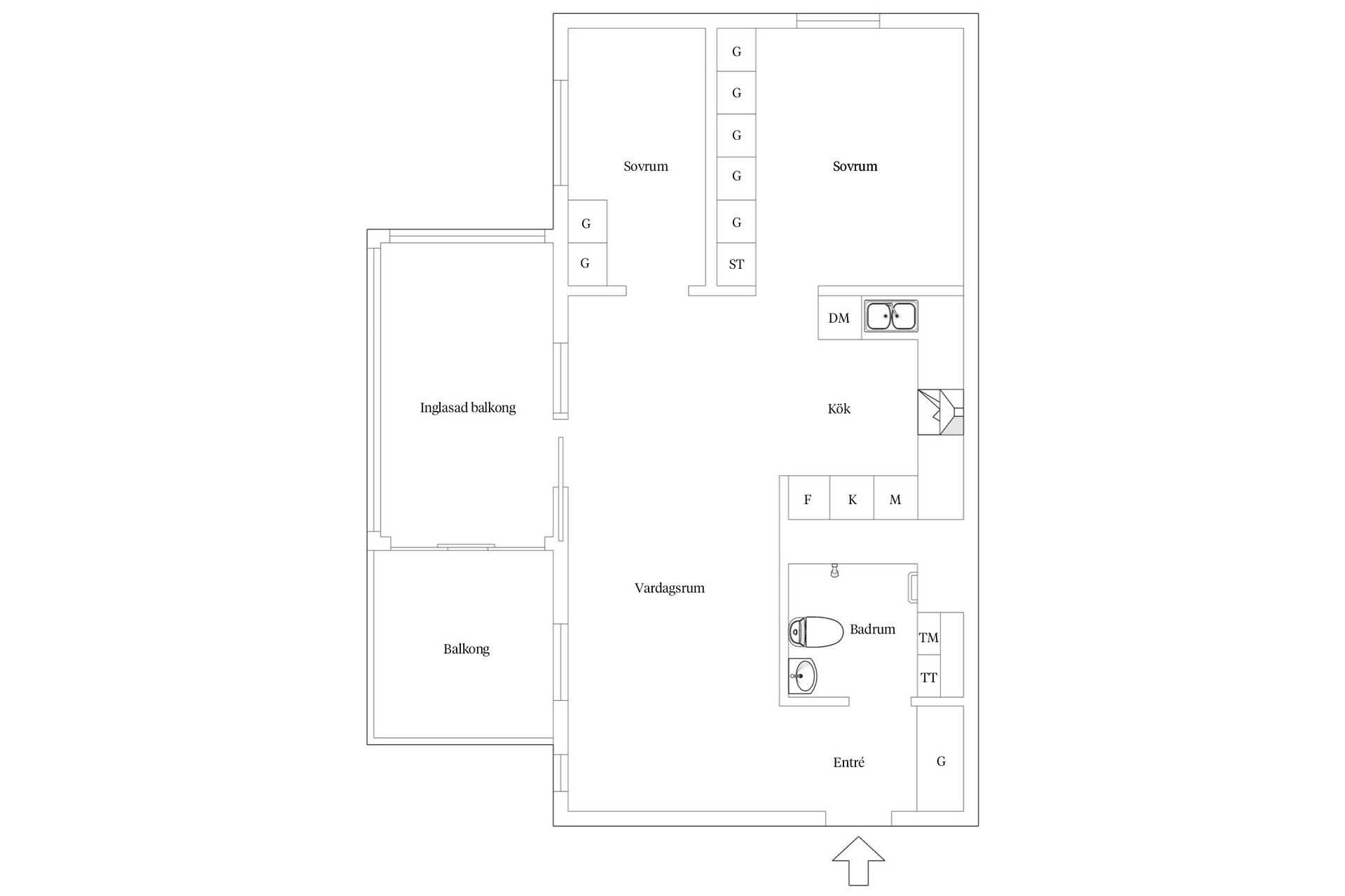 Bostadsrätt, Krabbes väg 27, Söder, Varberg