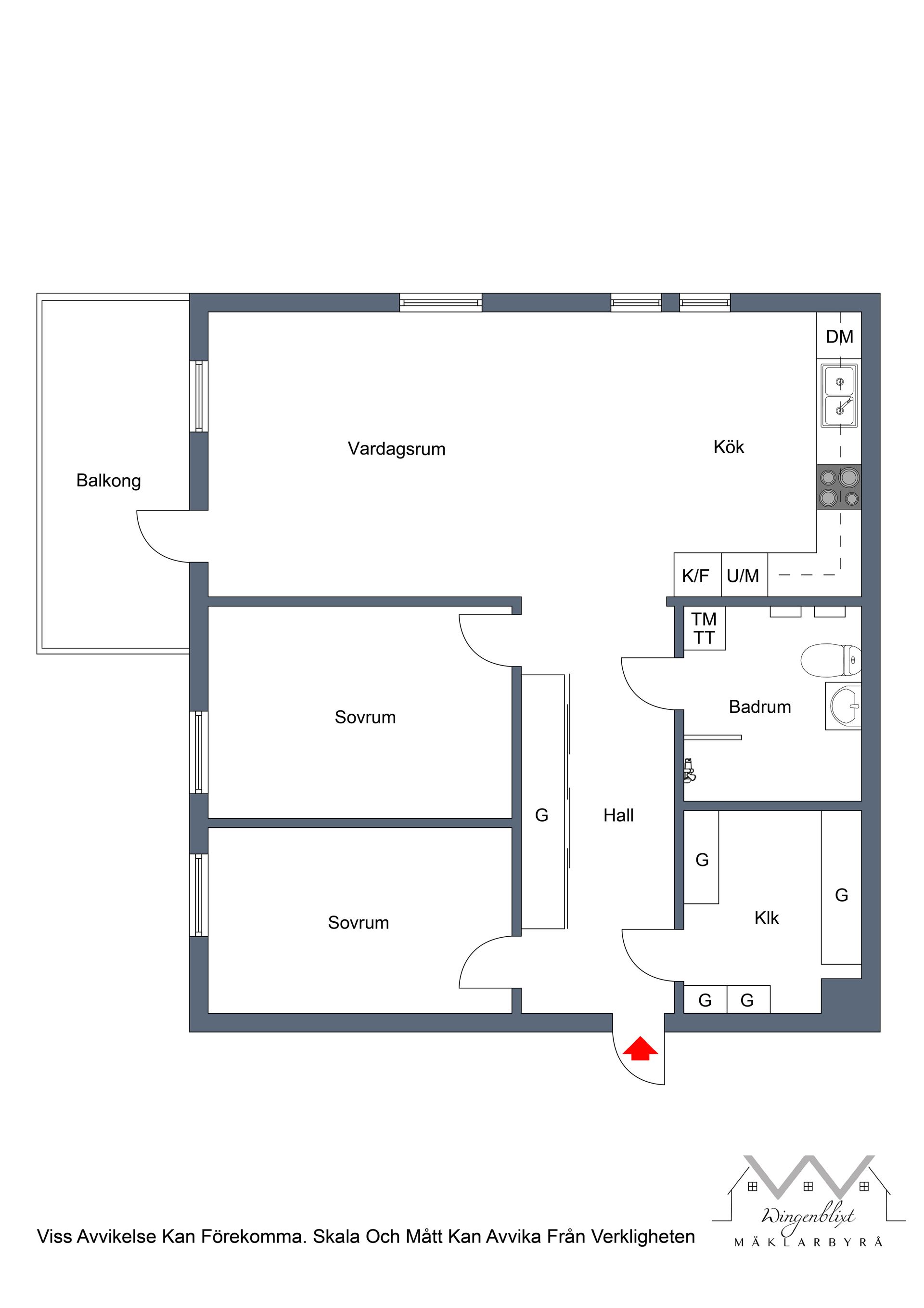 Bostadsrätt, Trombonstigen 3, 1 tr, Brunna, Upplands-Bro