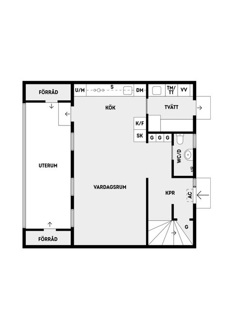 Radhus, Albert Målares väg 16G, Täby Kyrkby, Täby