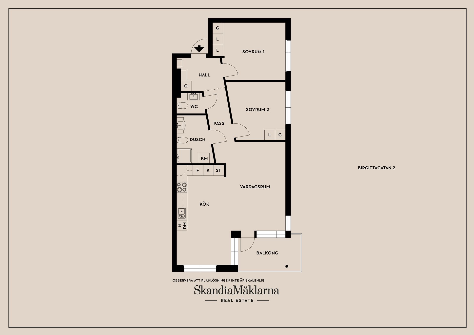 Bostadsrätt, Birgittagatan 2, Centralt/Vasastaden, Linköping