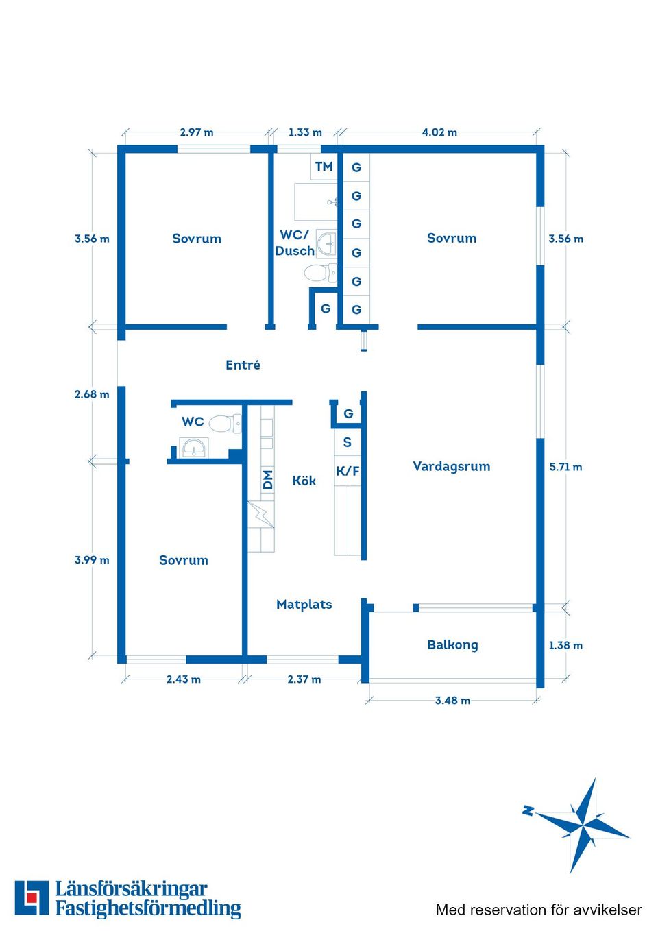 Bostadsrätt, Mårten Skinnares gata 7C, 2 vån, Centralt, Vadstena
