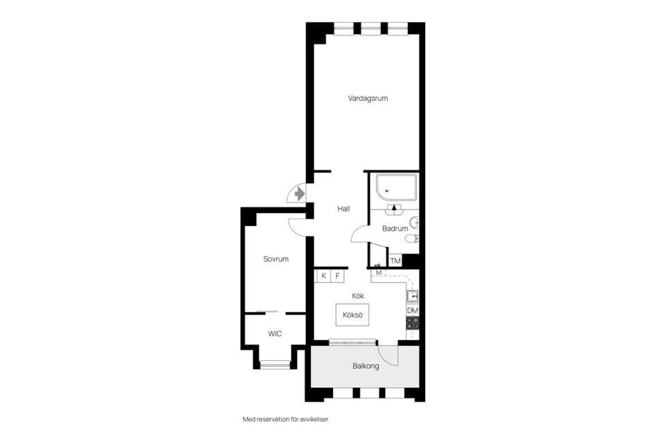 Bostadsrätt, Fridhemsgatan 6B, Centralt, Oskarshamn