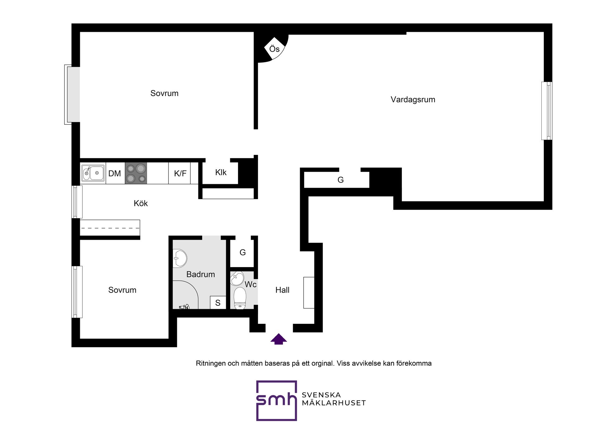 Bostadsrätt, Ryggåsgatan 5, 3tr., Bromma / Alvik, Stockholm