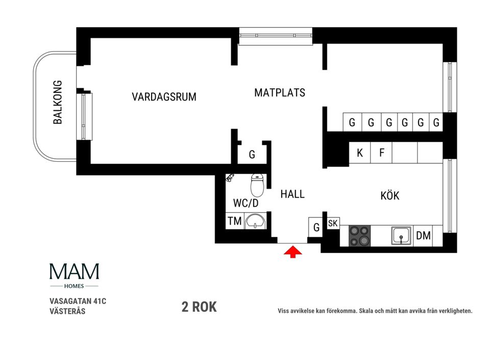 Bostadsrätt, Vasagatan 41C, Centrum, Västerås