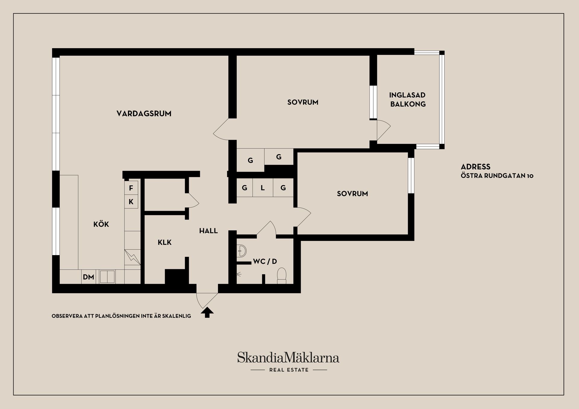Bostadsrätt, Östra Rundgatan 10, Centralt Öster, Nyköping