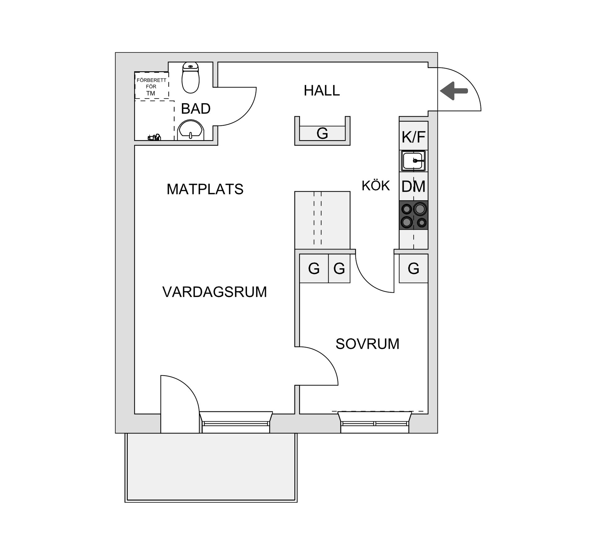 Bostadsrätt, Råggatan 10. Högst upp i huset, Södermalm - Skanstull, Stockholm