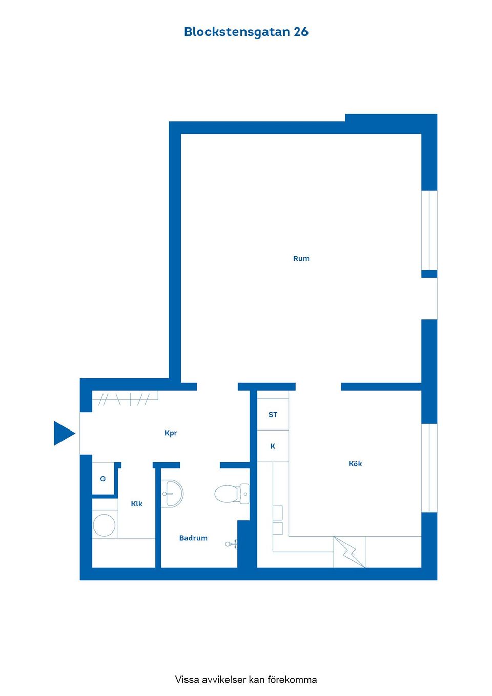 Bostadsrätt, Blockstensgatan 26, Vilbergen, Norrköping