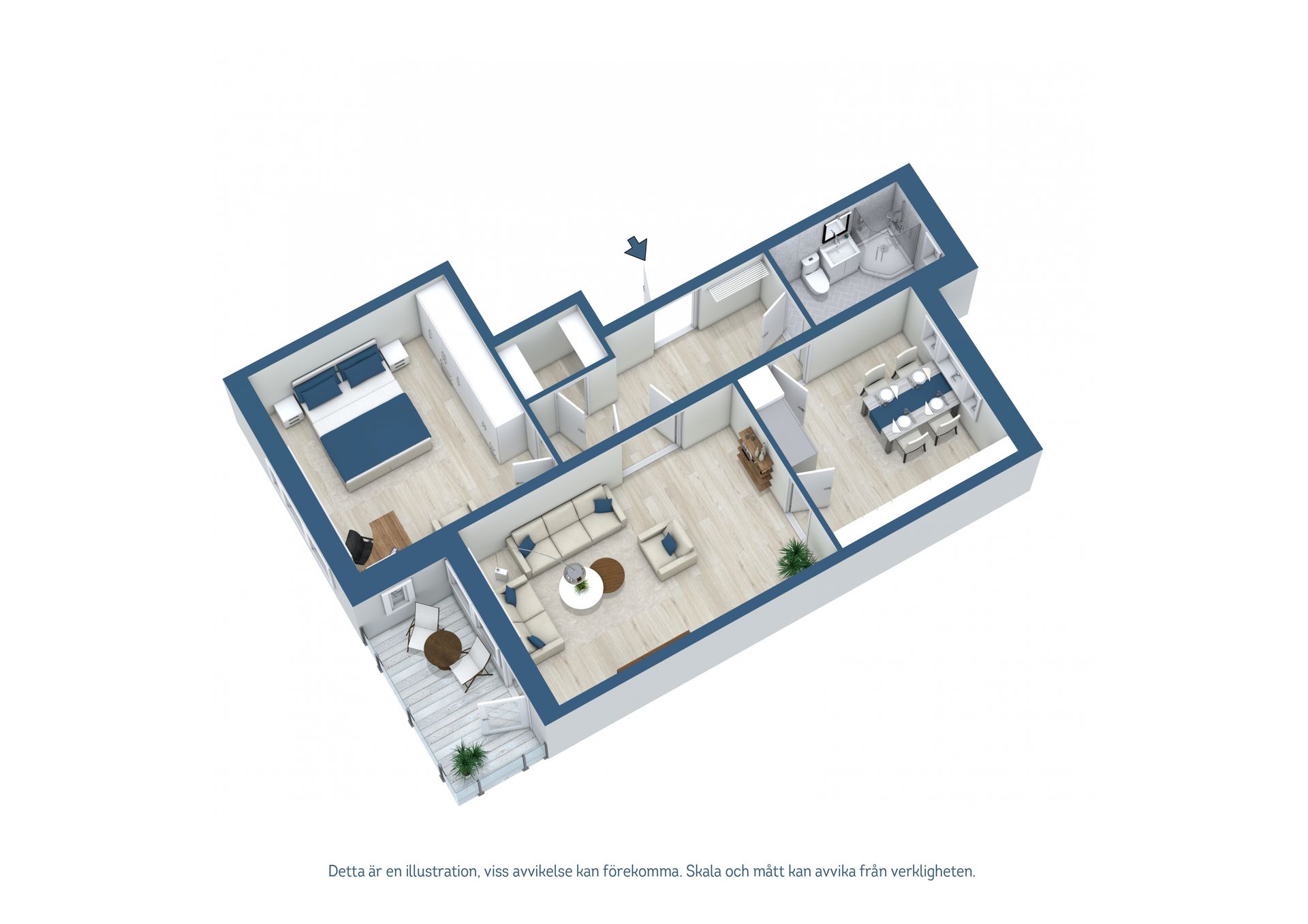 Bostadsrätt, Bergsgatan 2C, Tierp