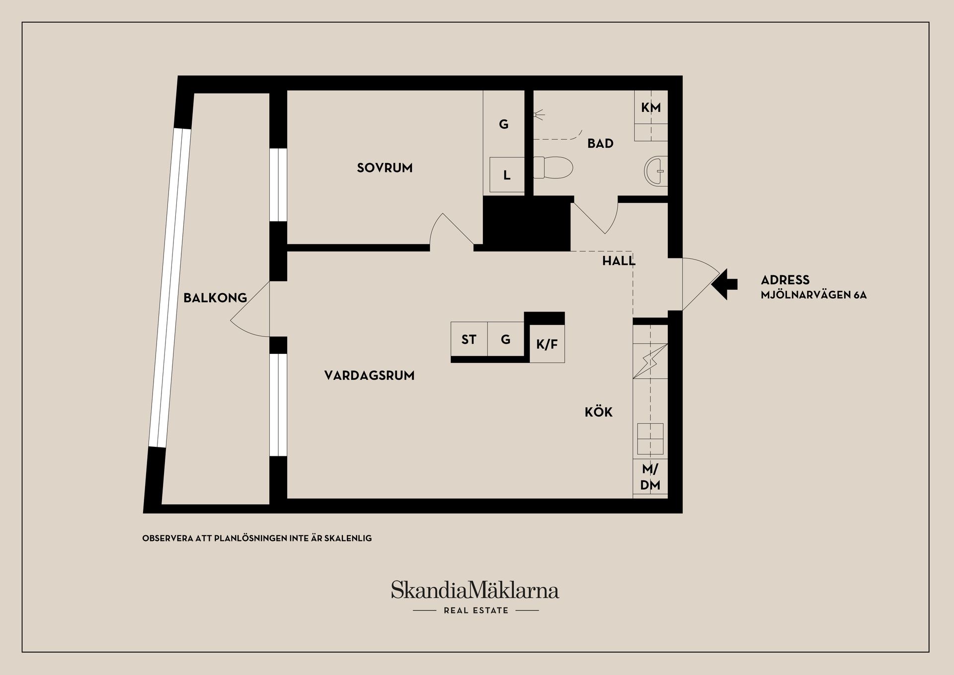 Bostadsrätt, Mjölnarvägen 6A, Nacka