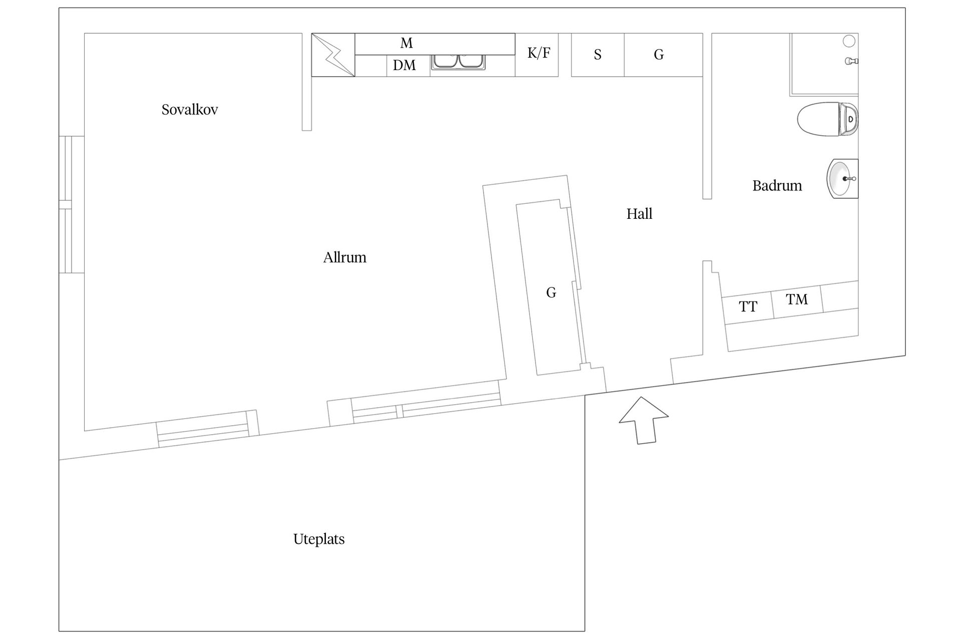 Bostadsrätt, Mittlinjen 13A, Arenaparken, Lund