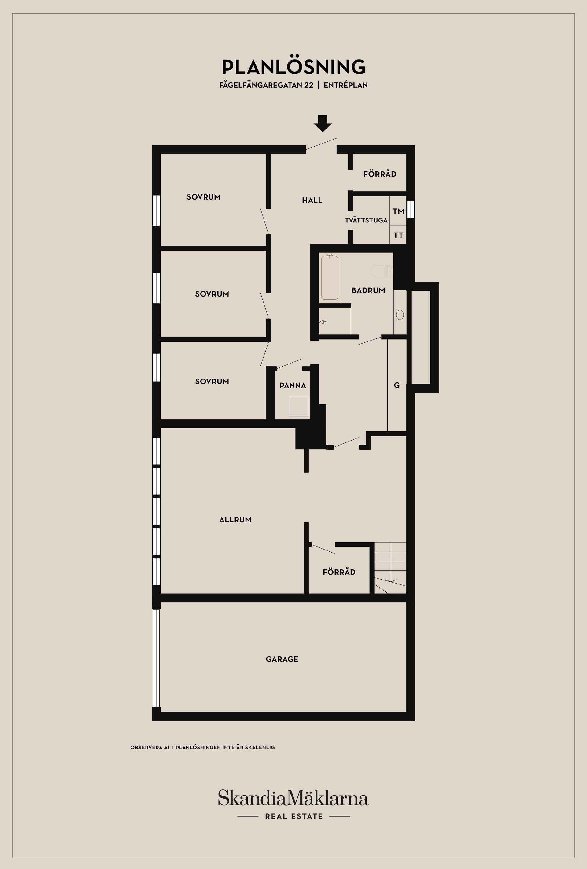Villa, Fågelfängaregatan 22, Backa, Ystad