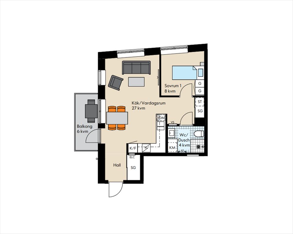 Bostadsrätt, Störtloppsvägen 7, Väsjön, Sollentuna